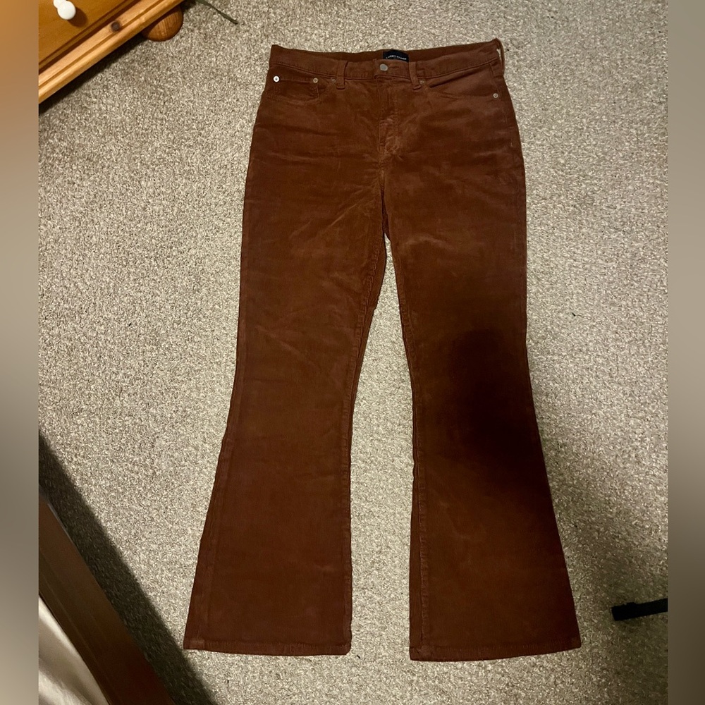 Women's Lucky Brand Brown Corduroy Jeans Size 14 R